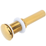 Bathroom Sink Drain Anti Clog Basin Brass Bounce Draining Stopper Bathroom AccessoryWithout Hole - 45-Degree Angle