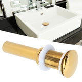Bathroom Sink Drain Anti Clog Basin Brass Bounce Draining Stopper Bathroom AccessoryWithout Hole