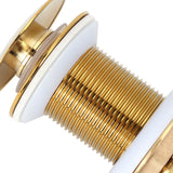 Bathroom Sink Drain Anti Clog Basin Brass Bounce Draining Stopper Bathroom AccessoryWithout Hole - Extra Image