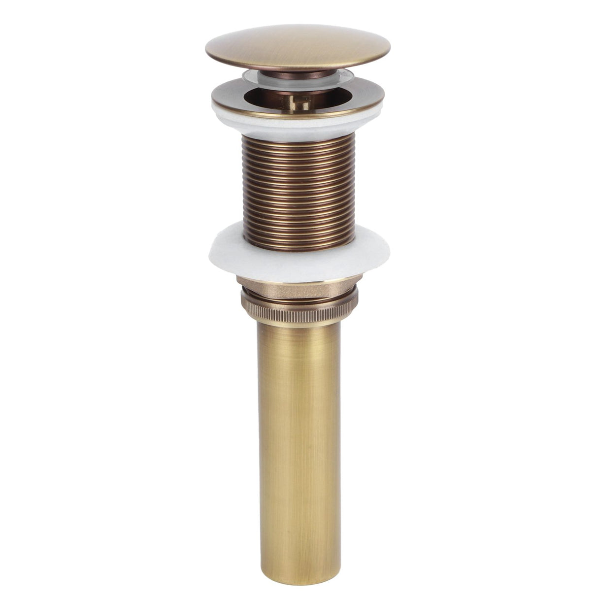 Brass Popup Drain Stopper Bathroom Basin Sink Draining Without Overflow AccessoryAntique Big Bouncing Without Hole