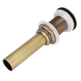 Brass Popup Drain Stopper Bathroom Basin Sink Draining Without Overflow AccessoryAntique Big Bouncing Without Hole