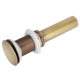 Brass Popup Drain Stopper Bathroom Basin Sink Draining Without Overflow AccessoryAntique Big Bouncing Without Hole