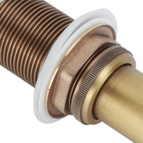 Brass Popup Drain Stopper Bathroom Basin Sink Draining Without Overflow AccessoryAntique Big Bouncing Without Hole - Extra Image