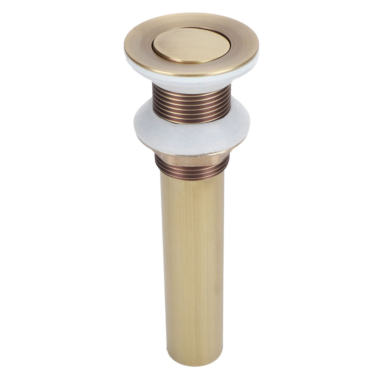 Sink Drain NonOverflow AntiClog Bathroom Wash Basin Drainer Stopper Accessory Antique(Flap without Hole )