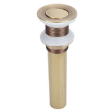 Sink Drain NonOverflow AntiClog Bathroom Wash Basin Drainer Stopper Accessory Antique(Flap without Hole ) - Front View