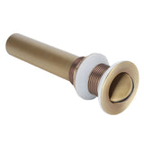 Sink Drain NonOverflow AntiClog Bathroom Wash Basin Drainer Stopper Accessory Antique(Flap without Hole ) - Side View