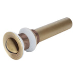 Sink Drain NonOverflow AntiClog Bathroom Wash Basin Drainer Stopper Accessory Antique(Flap without Hole )