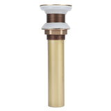Sink Drain NonOverflow AntiClog Bathroom Wash Basin Drainer Stopper Accessory Antique(Flap without Hole ) - Close-Up Angle