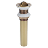 Sink Drain NonOverflow AntiClog Bathroom Wash Basin Drainer Stopper Accessory Antique(Flap without Hole )