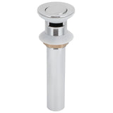 Bathroom Sink Drain Anti Clog Basin Popup Bounce Draining Stopper with Protective CoverWith Overflow Hole