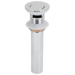 Bathroom Sink Drain Anti Clog Basin Popup Bounce Draining Stopper with Protective CoverWith Overflow Hole