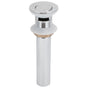 Bathroom Sink Drain Anti Clog Basin Popup Bounce Draining Stopper with Protective CoverWith Overflow Hole