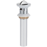 Bathroom Sink Drain Anti Clog Basin Popup Bounce Draining Stopper with Protective CoverWith Overflow Hole