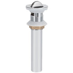 Bathroom Sink Drain Anti Clog Basin Popup Bounce Draining Stopper with Protective CoverWith Overflow Hole