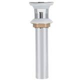 Bathroom Sink Drain Anti Clog Basin Popup Bounce Draining Stopper with Protective CoverWith Overflow Hole