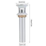 Bathroom Sink Drain Anti Clog Basin Popup Bounce Draining Stopper with Protective CoverWith Overflow Hole - Extra Image