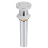 Bathroom Sink Drain Anti Clog Basin Popup Bounce Draining Stopper with Protective CoverWithout Overflow Hole