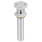 Bathroom Sink Drain Anti Clog Basin Popup Bounce Draining Stopper with Protective CoverWithout Overflow Hole