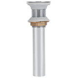 Bathroom Sink Drain Anti Clog Basin Popup Bounce Draining Stopper with Protective CoverWithout Overflow Hole - Side View