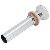 Bathroom Sink Drain Anti Clog Basin Popup Bounce Draining Stopper with Protective CoverWithout Overflow Hole - Top-Down View