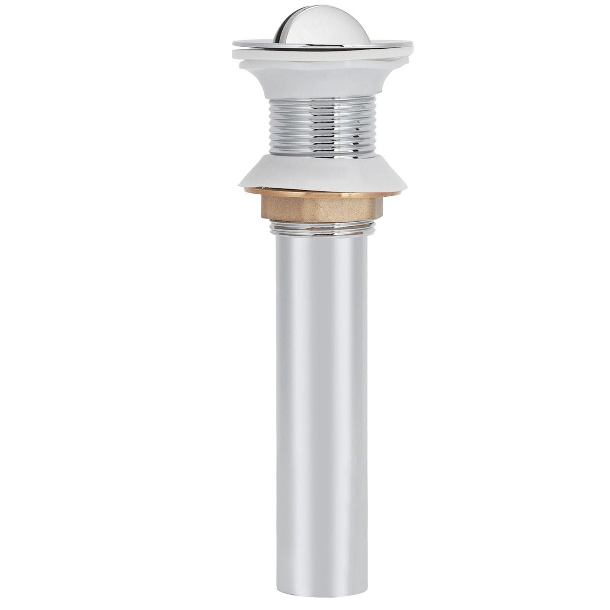 Bathroom Sink Drain Anti Clog Basin Popup Bounce Draining Stopper with Protective CoverWithout Overflow Hole