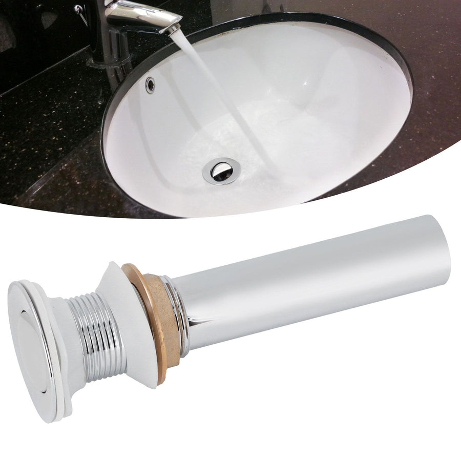 Bathroom Sink Drain Anti Clog Basin Popup Bounce Draining Stopper with Protective CoverWithout Overflow Hole