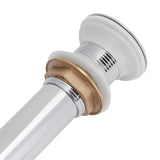 Bathroom Sink Drain Anti Clog Basin Popup Bounce Draining Stopper with Protective CoverWithout Overflow Hole