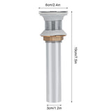 Bathroom Sink Drain Anti Clog Basin Popup Bounce Draining Stopper with Protective CoverWithout Overflow Hole