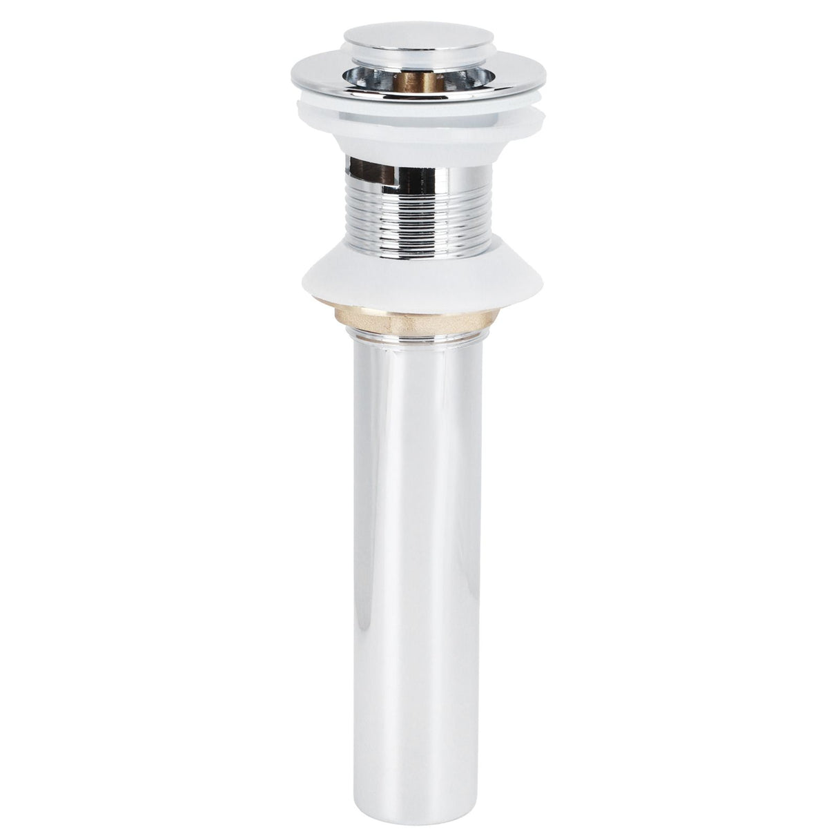 Basin Drain Sink Drain Stopper Electroplating Popup Drainer NonOverflow Bathroom Hardware(Electroplating Popup with Hole )