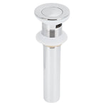 Basin Drain Sink Drain Stopper Electroplating Popup Drainer NonOverflow Bathroom Hardware(Electroplating Popup with Hole )