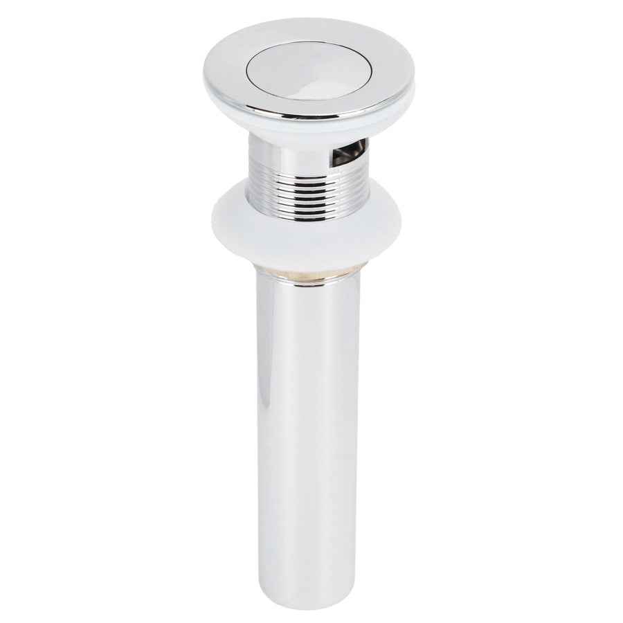 Basin Drain Sink Drain Stopper Electroplating Popup Drainer NonOverflow Bathroom Hardware(Electroplating Popup with Hole )