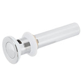 Basin Drain Sink Drain Stopper Electroplating Popup Drainer NonOverflow Bathroom Hardware(Electroplating Popup with Hole )