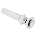 Basin Drain Sink Drain Stopper Electroplating Popup Drainer NonOverflow Bathroom Hardware(Electroplating Popup with Hole )
