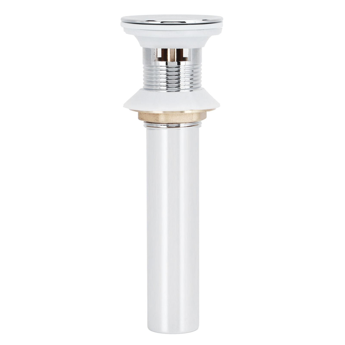 Basin Drain Sink Drain Stopper Electroplating Popup Drainer NonOverflow Bathroom Hardware(Electroplating Popup with Hole )