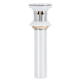 Basin Drain Sink Drain Stopper Electroplating Popup Drainer NonOverflow Bathroom Hardware(Electroplating Popup with Hole )