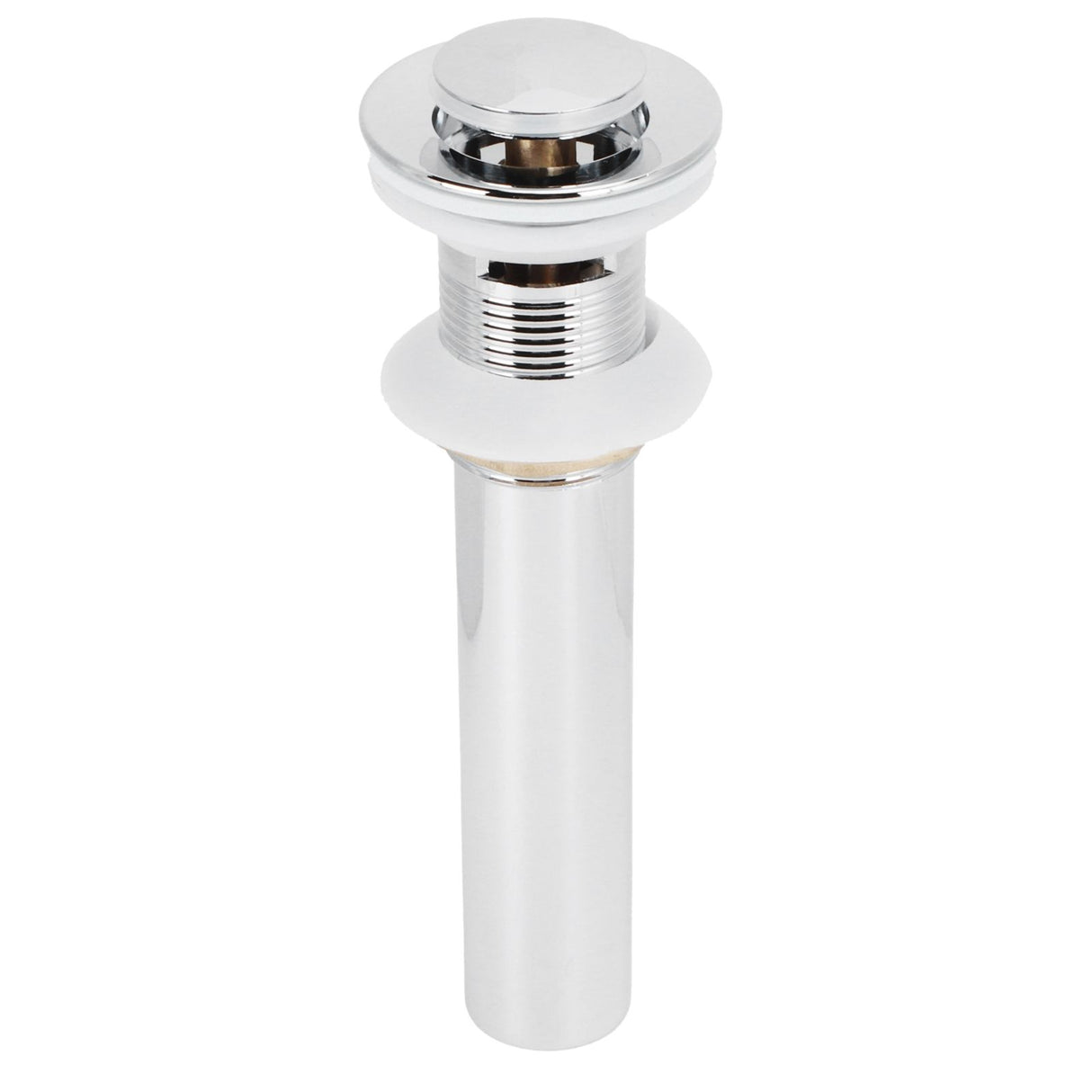 Basin Drain Sink Drain Stopper Electroplating Popup Drainer NonOverflow Bathroom Hardware(Electroplating Popup with Hole )