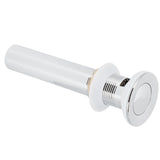 Basin Drain Sink Drain Stopper Electroplating Popup Drainer NonOverflow Bathroom Hardware(Electroplating Popup with Hole ) - Low Angle