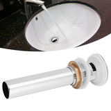 Basin Drain Sink Drain Stopper Electroplating Popup Drainer NonOverflow Bathroom Hardware(Electroplating Popup with Hole )