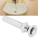 Basin Drain Sink Drain Stopper Electroplating Popup Drainer NonOverflow Bathroom Hardware(Electroplating Popup with Hole )