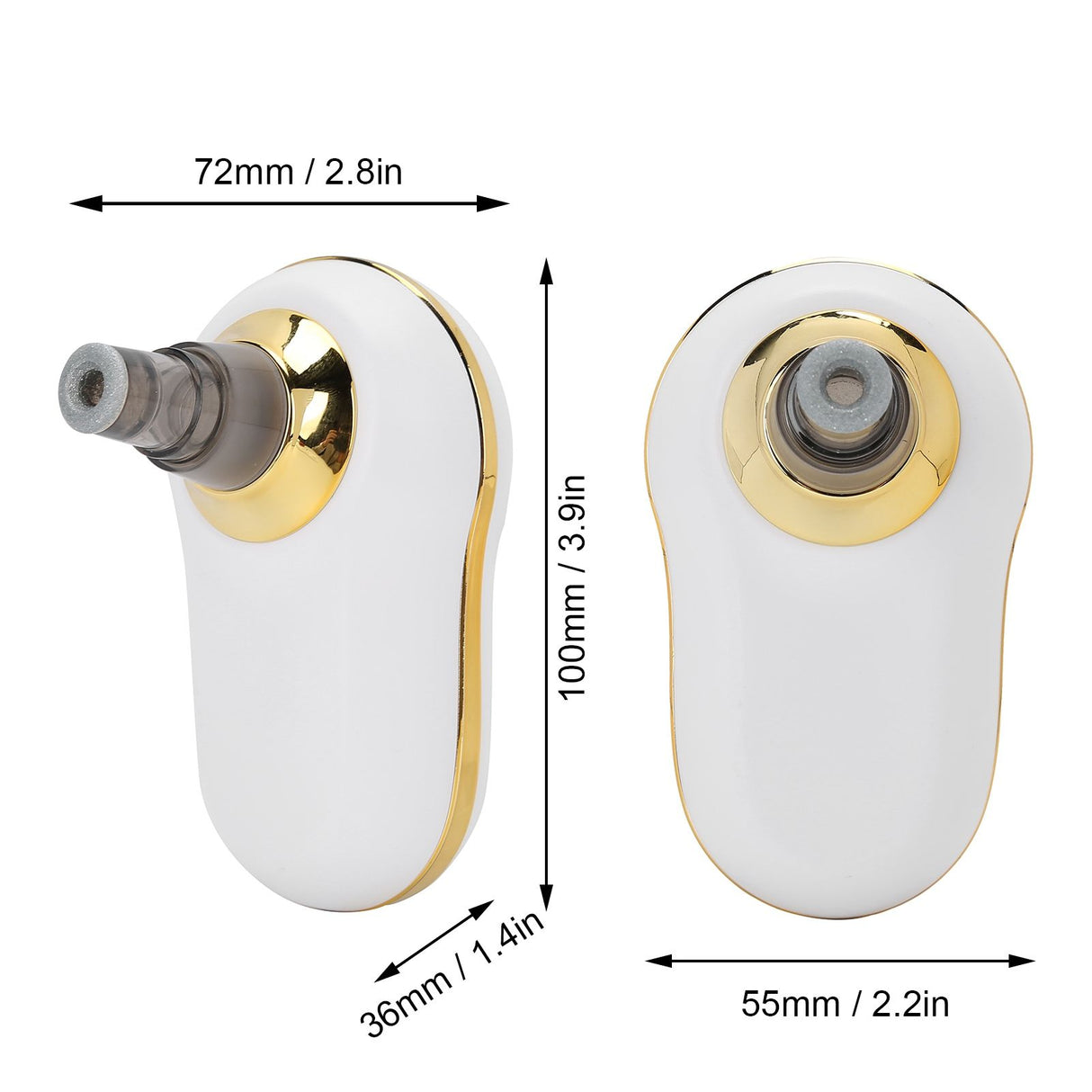 USB Charging Electric Blackhead Removal Machine Vacuum Suction Face Pore CleanerWhite