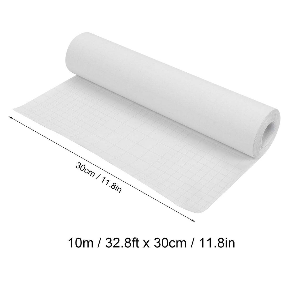 Frosted Window Film Reusable Waterproof Anti UV Window Film for Office Bathroom10m / 32.8ft x 30cm / 11.8in