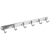 6-Hooks Bathroom Towel Hanger Kitchen Stainless Steel Hook Frame Storage Rack Organizer