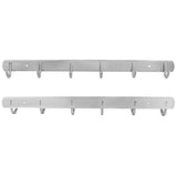 6-Hooks Bathroom Towel Hanger Kitchen Stainless Steel Hook Frame Storage Rack Organizer