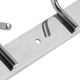 6-Hooks Bathroom Towel Hanger Kitchen Stainless Steel Hook Frame Storage Rack Organizer