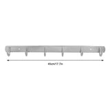 6-Hooks Bathroom Towel Hanger Kitchen Stainless Steel Hook Frame Storage Rack Organizer - Extra Image