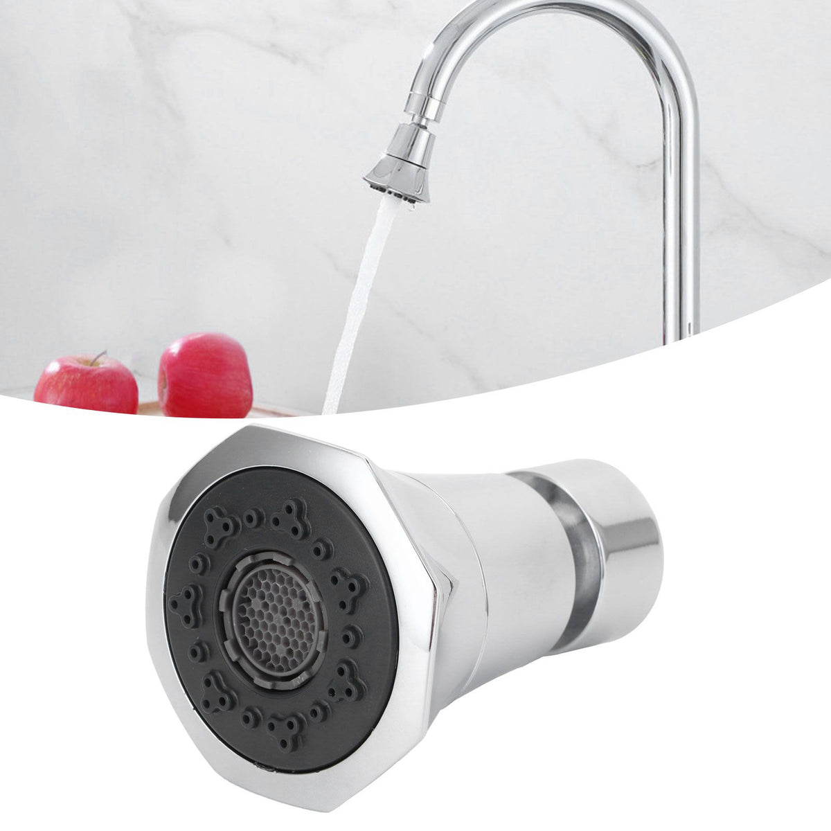 G1/2 Faucet Sprayer Head 360 Degree Rotating Filter Nozzle Replacement Kitchen Accessory