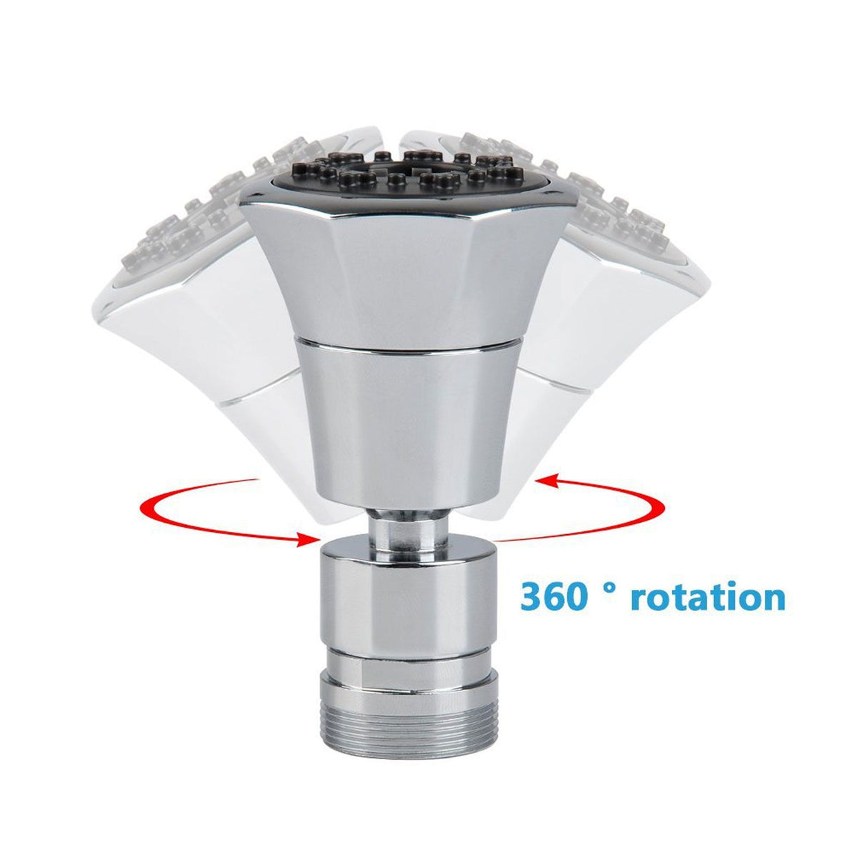 G1/2 Faucet Sprayer Head 360 Degree Rotating Filter Nozzle Replacement Kitchen Accessory