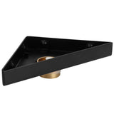 Floor Drain Set Thicken 304 Stainless Steel Concealed Triangular Sink Drain for Bathroom Black