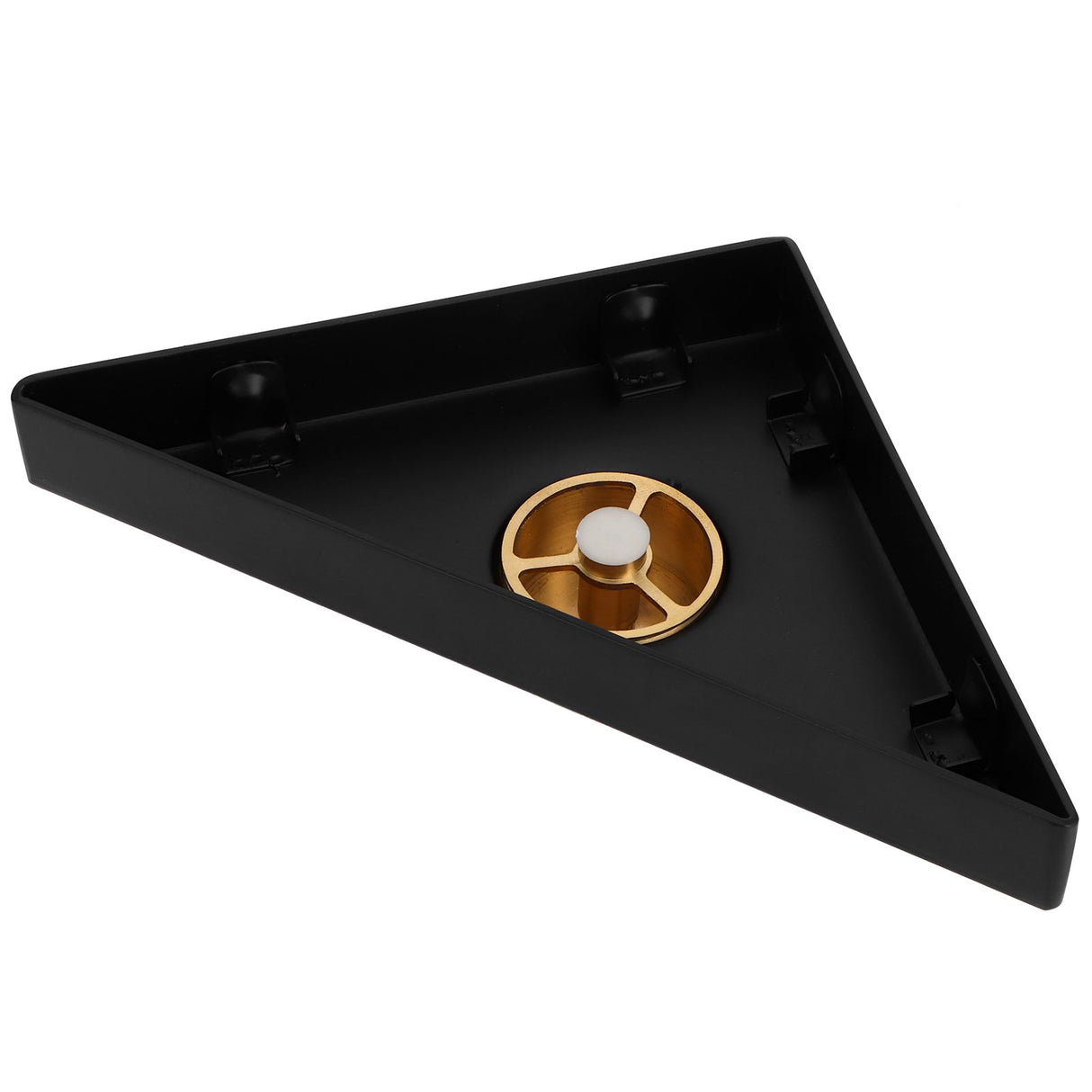Floor Drain Set Thicken 304 Stainless Steel Concealed Triangular Sink Drain for Bathroom Black