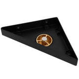 Floor Drain Set Thicken 304 Stainless Steel Concealed Triangular Sink Drain for Bathroom Black - 45-Degree Angle